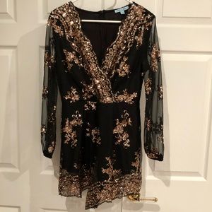 sequin romper